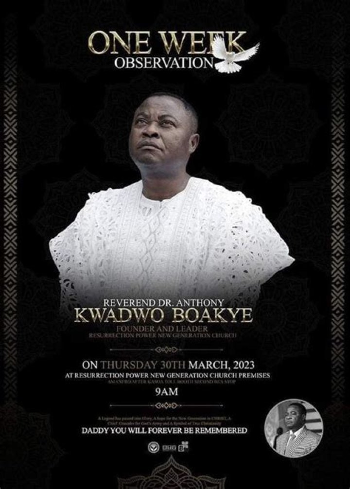 Anthony Kwadwo Boakye Death And Obituary: Meet His Wife Margaret Boakye And Family