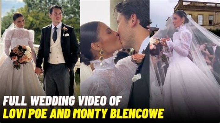 Lovi Poe Wedding Video And Photo | Marriage With Monty Blencowe