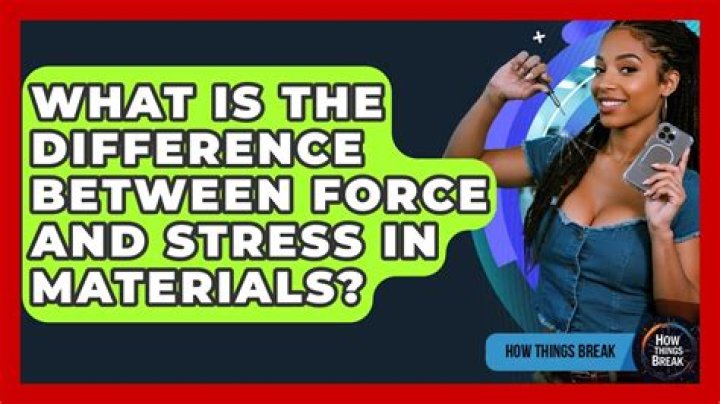 What is the Difference Between Force and Stress